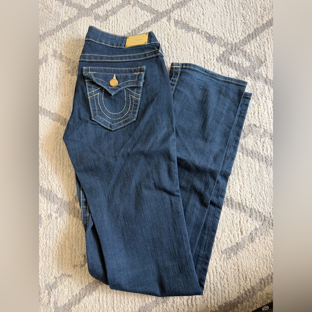True Religion Jeans - Black, White, Dark Blue, Medium Blue - Picture 5 of 6